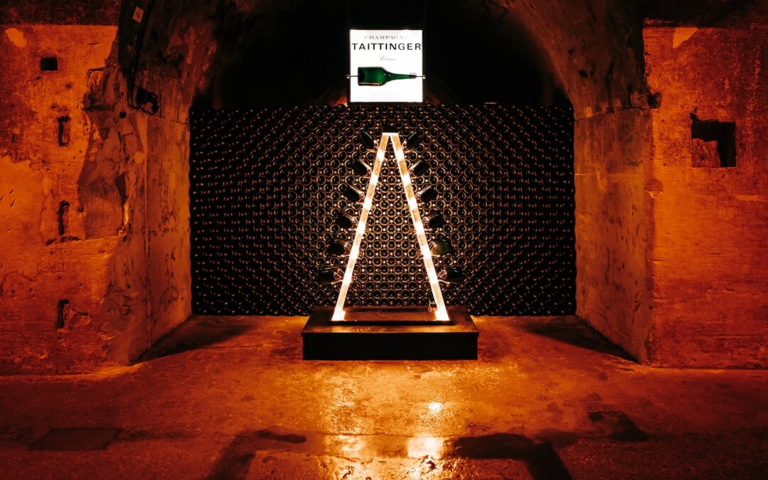 a picture of a wine rack in a cellar